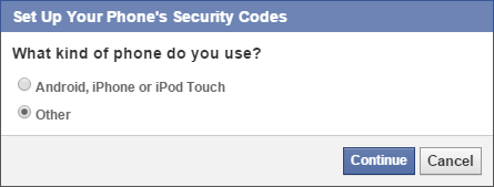 Facebook other phone