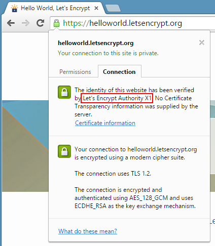 Let's Encrypt free SSL certificates are now trusted in your browser