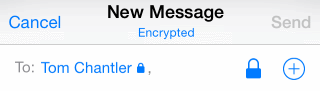 iOS - New Message Encrypted
