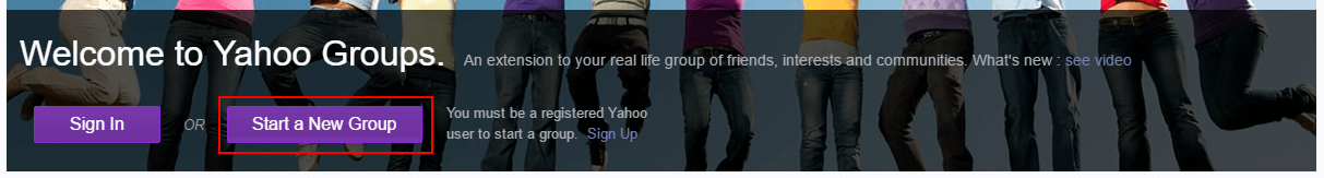 Groups Homepage