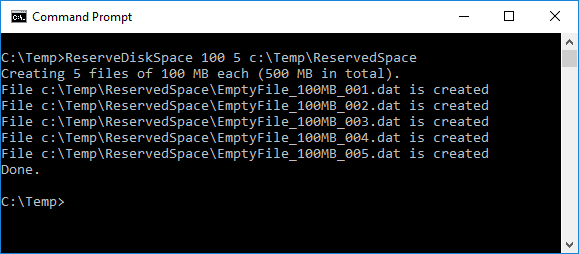 Parameterised usage