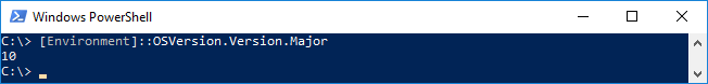 Getting the correct version of Windows in PowerShell