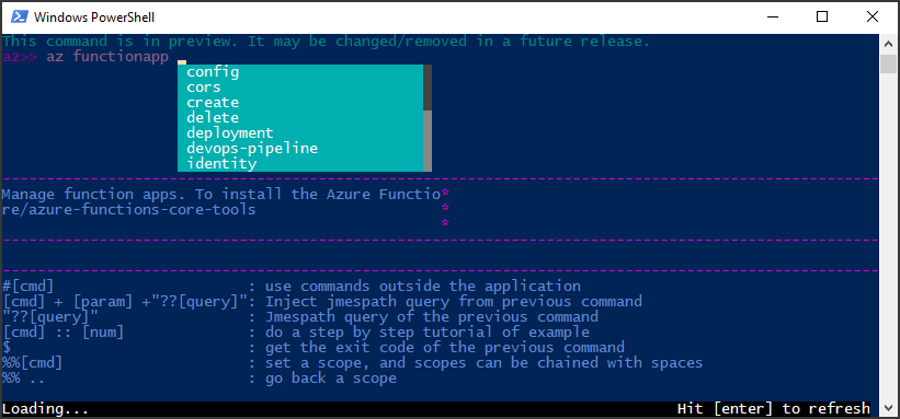 Learning the Azure CLI with Docker