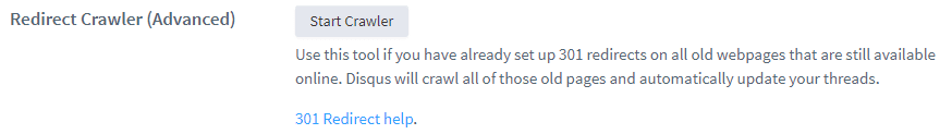 Disqus 301 Redirect Crawler
