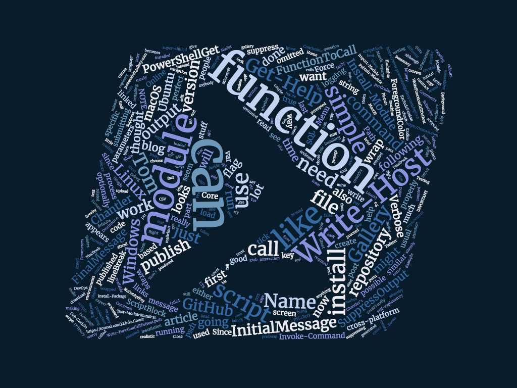 Write-FunctionCallToHost: a simple cross-platform PowerShell function wrapper